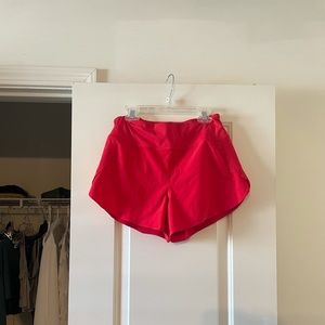 Athleta Red Running shorts